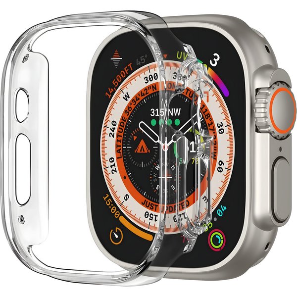 AVANA Smartwatch-Hülle für Apple Watch Ultra 4 / 3 / 2 / 1 49mm Hülle iwatch Schutzhülle Klar, Case, offenes Display, Transparent
