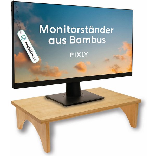 pixly Monitor-Halterung Ergonomischer Monitorständer 40 x 24 x 10,5 cm, (1-tlg., Platzsparender Laptop-Stand & Drucker-Erhöhung, ergonomische Monitorerhöhung, B