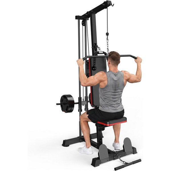 Gywowken Kraftstation 6-in-1 - insgesamt 50 kg, 10 Gewichtsblöcke, 10 Gewichtsblöcke (Set, Fitnessgeräte für Homegym Krafttraining bis 150 kg), Heimfitnessstati