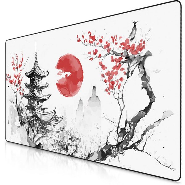 Titanwolf Gaming Mauspad XXXL Speed Mousepad 1200 x 600 x 3 mm, große Schreibtischauflage (1-St), rutschfest, abwaschbar, Geschwindigkeit, Präzision, Japan Ink 