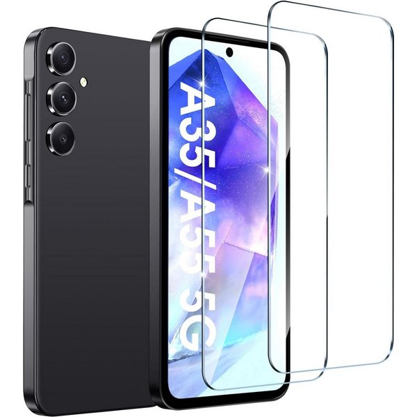 MSM Displayschutzglas 2X Schutzglas für Samsung Galaxy A55 / A35 5G Panzerfolie Full 9H