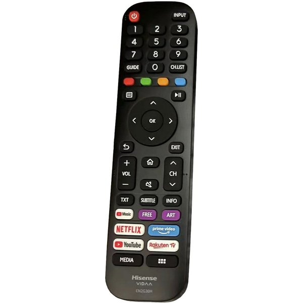 Hisense EN2G30H, T269780, HT269780, VIDAA, SUB EN2A30, HT2 Universal-Smart-TV-Fernbedienung