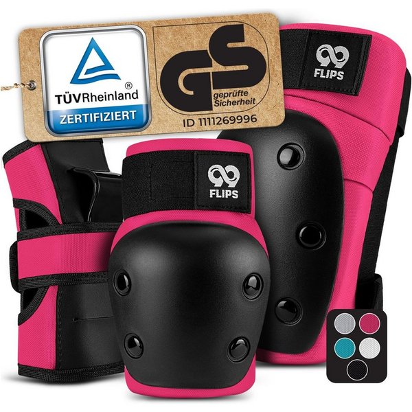 99FLIPS Protektoren-Set DIVE Protektoren Set Erwachsene Skateboard Inline Skates, Longboard (Protektoren Set Skateboard Erwachsene, 6-tlg., Inliner Schoner Knie