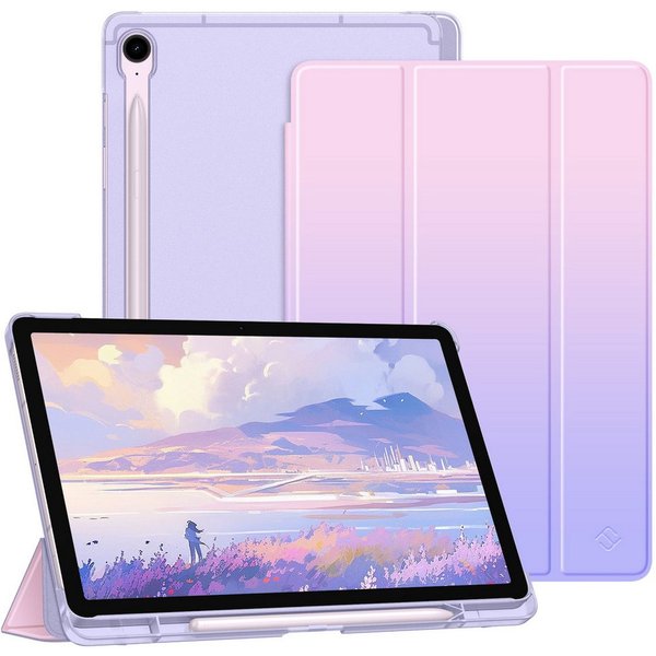 Fintie Tablet-Hülle für Samsung Galaxy Tab S10 Lite/S10 FE/S9 FE 10.9" & S9 11" Tablet, Ultradünn Case mit Stifthalter&Translucent Rückseite, Auto Schlaf/Wach