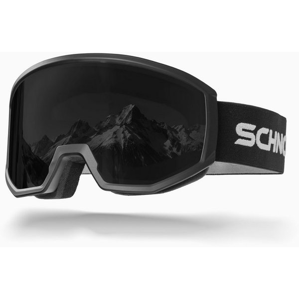 SCHNORR Sportbrille Schnorr Skibrille Luchs Dunkel Grau (S4), Full getönt, Anti-Fog, UV40, (1-St), Dunkelgrau getönt (S4)