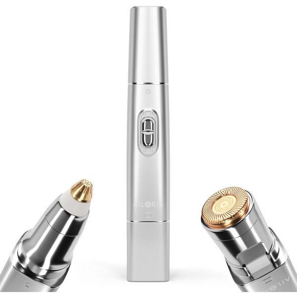 AILORIA Augenbrauentrimmer LIBERTY 2in1 Lipstick Rasierer, 2in1 Lipstick Rasierer
