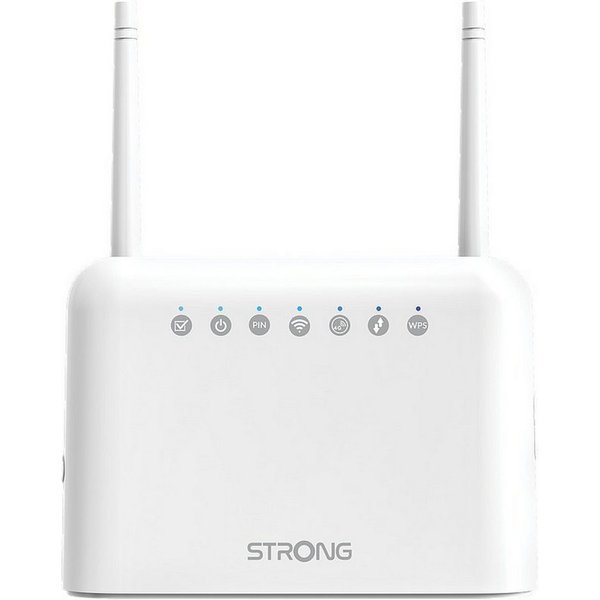 Strong 4G LTE Router 150 Mbit/s WLAN Router 300 Mbit/s SIM-Karten Router weiß 4G/LTE-Router, Mobiler 4G LTE Internetzugang über SIM-Karte, schnelle WLAN-Verbind