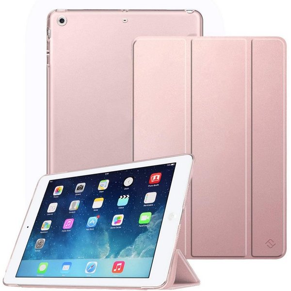 Fintie Tablet-Hülle für iPad Air 2 (2014 Modell) / iPad Air (2013 Modell), Ultradünne Hülle mit Transparenter Rückseite und Auto Schlaf/Wach