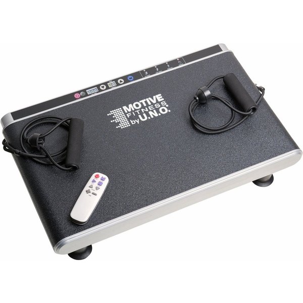 MOTIVE FITNESS by U.N.O. Vibrationsplatte Elegance, 200 W, 30 Intensitätsstufen, (Set, mit Trainingsbändern)