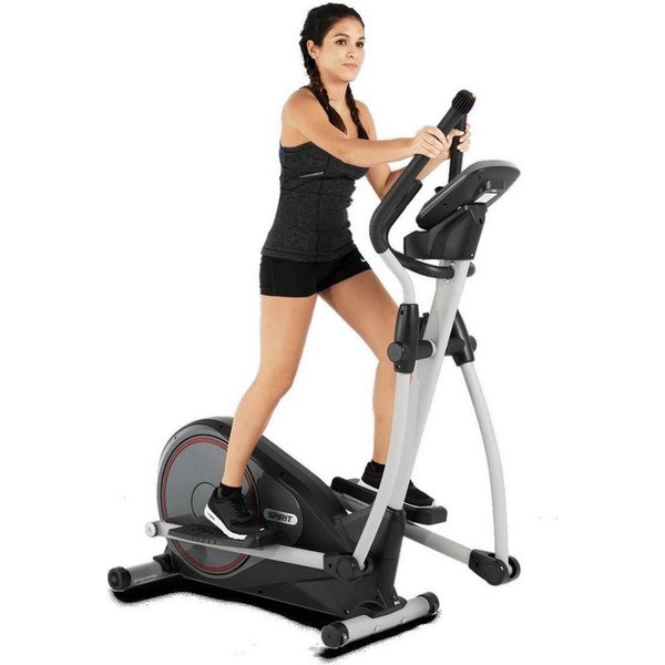 Spirit Fitness Crosstrainer-Ergometer DRE 40 (Fitnessgerät), 130 kg max. Benutzergewicht, 32 Widerstandsstufen