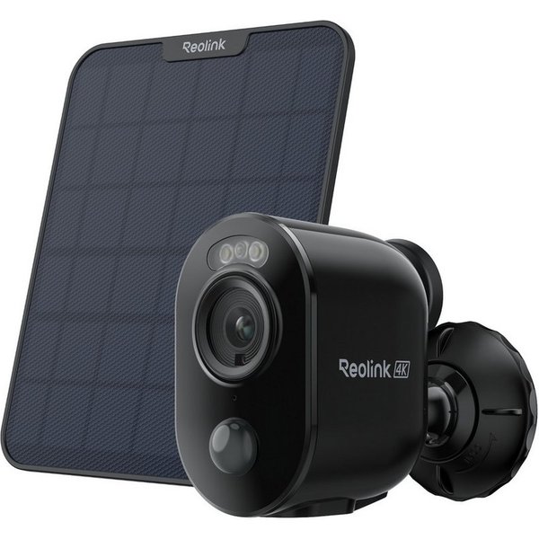 Reolink Überwachungskamera 4K Akku WLAN Argus 3 Ultra mit Solarpanel (Innenbereich, Außenbereich, 8MP Farbnachtsicht,5/2,4 GHz Wifi,Intelligente Erkennung,2-Weg