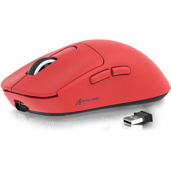 ATTACK SHARK X3 Kabellose Gaming-Maus, 49g Ultraleicht, PAW3395 Gaming-Maus (2.4G, Bluetooth, kabelgebunden, 200H)