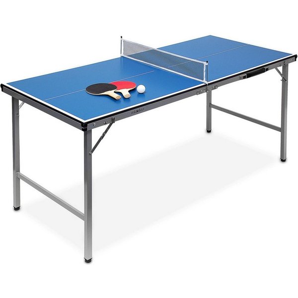 relaxdays Tischtennisplatte Klappbare Tischtennisplatte (7-tlg)