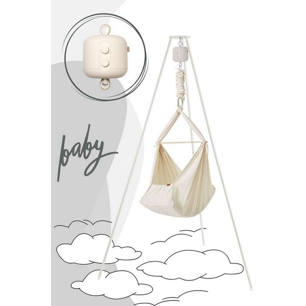 Membantu Babyschaukel Basic Set inkl. Ständer und Federwiegenmotor LeeLoo02
