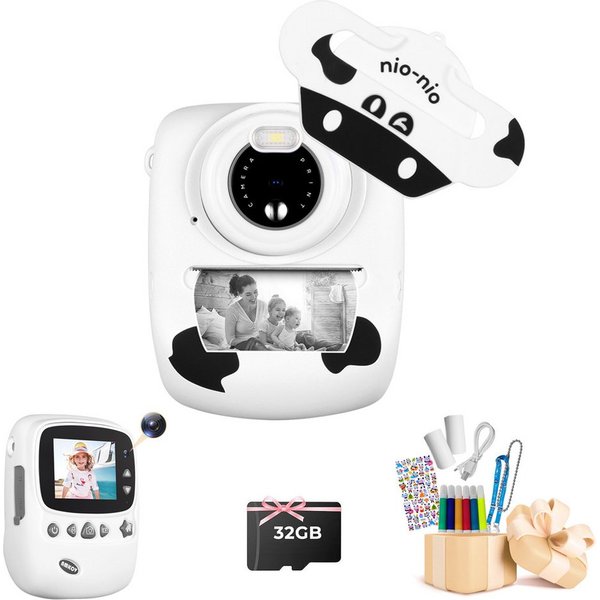 FANNOU Kinderkamera 30 MP 1080P Selfie-Digitalkamera Kinderkamera (ideal als Geschenk für Jungen und Mädche)