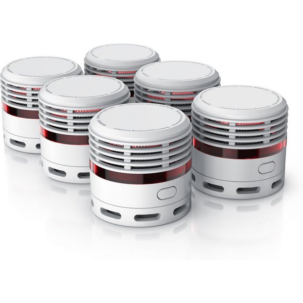 Brandson 10 Jahre Batterie, Lautstärke 85 db, LED, Prüftaste, TÜV Zertifiziert Rauchmelder (wartungsfrei, einfache Deckenmontage, zuverlässiger Schutz)