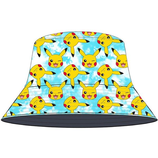 POKEMON JUEGO DE CARTAS Fischerhut Pikachu Sommermütze Hut Pokemon Gr. 54/56