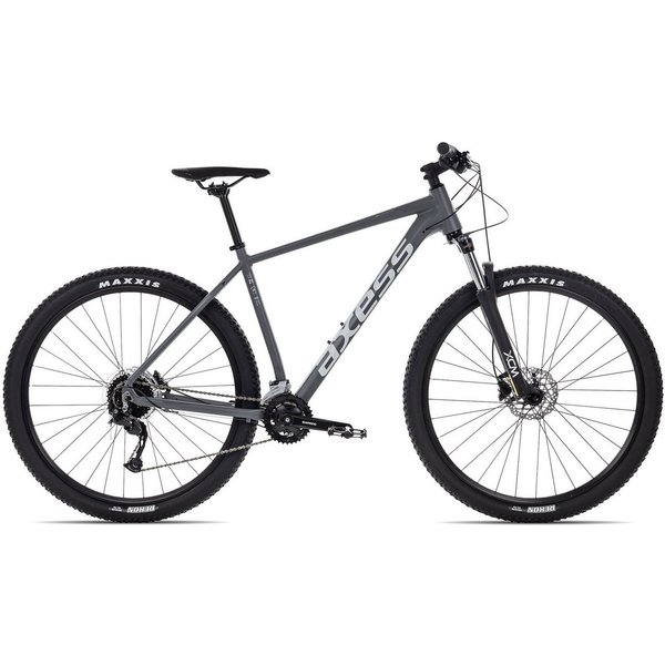 Axess Mountainbike TORRENT, 18 Gang Shimano RD-M3100 Alivio Schaltwerk, Kettenschaltung, MTB-Hardtail Herrenfahrrad 29 Zoll schwarz/grau