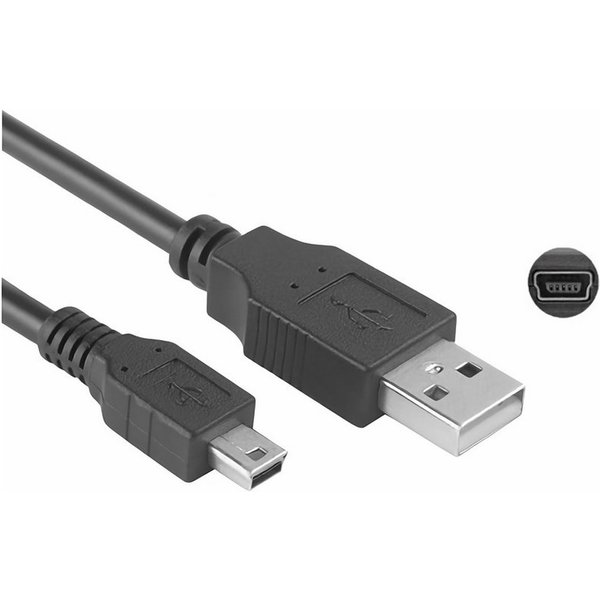 Bolwins C70 USB A auf mini USB Stecker USB Kabel Ladekabel für PC Laptop 100cm USB-Kabel, USB 2.0 Typ A Stecker, Mini-USB 5-Pin Stecker (100 cm), Plug & Play, f