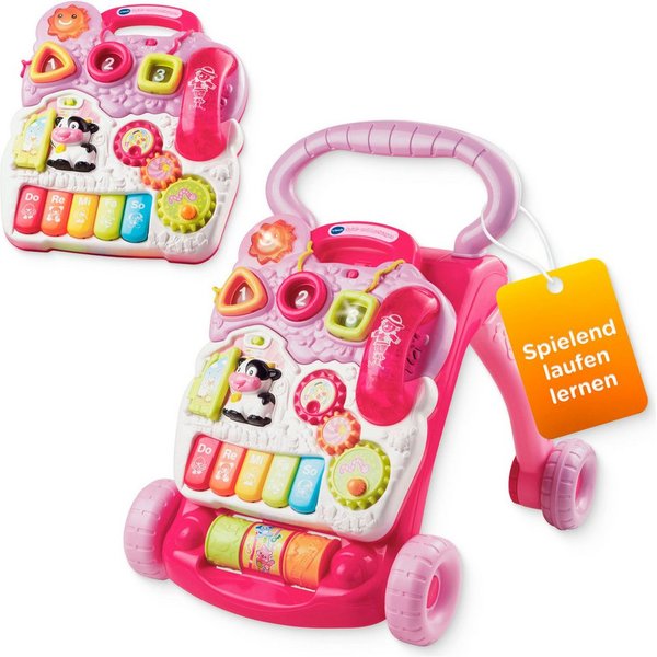 Vtech® Lauflernwagen VTechBaby, Spiel-und Laufwagen, mit 11 Kindermelodien