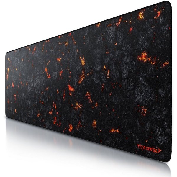 Titanwolf Gaming Mauspad XXXL Speed Mousepad 1200 x 400 x 3 mm, große Schreibtischauflage (1-St), abwaschbar, rutschfeste Rückseite, Geschwindigkeit & Präzision