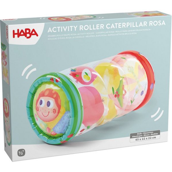 Haba Krabbelrolle Raupe Rosa