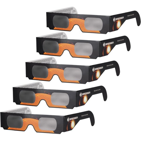 BRESSER Teleskop Bresser Sonnenfinsternis-Brille 5 Stück