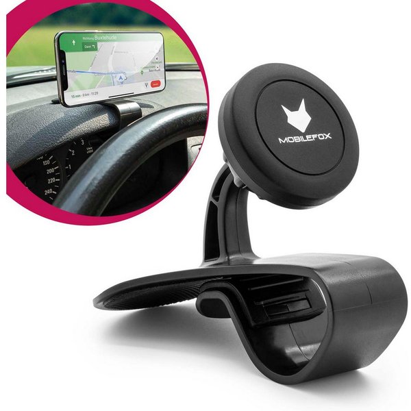Mobilefox Smartphone-Halterung 360° KFZ Auto Smartphone Handy Halterung Halter Verstellbar Universal