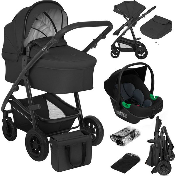 lionelo Kombi-Kinderwagen BIANKA 3 IN 1, (Set 3in1), Erschwinglicher, hochwertiger Kinderwagen