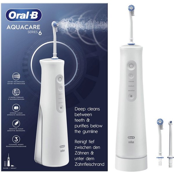 Oral-B Munddusche AquaCare 6 Munddusche weiß/grau