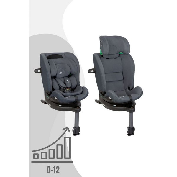 Joie Autokindersitz i-Spin 360 max - 4-in-1 drehbarer Kindersitz (40 bis 150 cm), Integrierte ISOFIX-Basis, Booster mit 3-Punkt-Gurt von 100 bis 150 cm