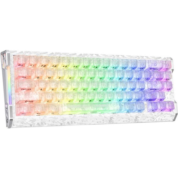 ATTACK SHARK R68 HE 8000Hz Kohlefaser Rapid Trigger Gaming-Tastatur, 0,005mm RT Gaming-Tastatur (CNC-Aluminium,60% RGB Kabelgebunden Hall-Effekt Magnetische Tas