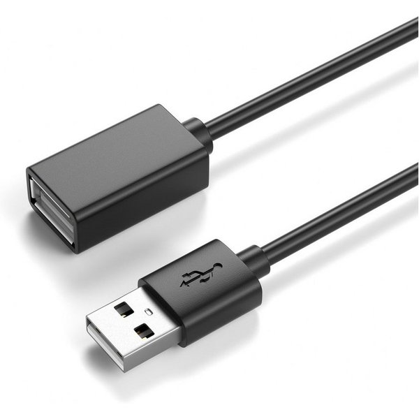 JAMEGA USB 2.0 Verlängerungskabel, USB-A Stecker zu USB-A Buchse Erweiterung USB-Kabel, USB, USB A (100 cm)