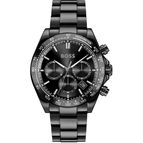 BOSS Multifunktionsuhr HERO 2.0 1514271, Quarzuhr, Armbanduhr, Herrenuhr, Edelstahlarmband, analog, Tag