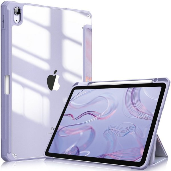 Fintie Tablet-Hülle für iPad Air 11'' M4/M3/M2(2026/2025/2024), iPad Air 5/4 Gen 2022/2020 10.9 Zoll, mit Stifthalter, Hülle mit transparenter Hartschale auf de
