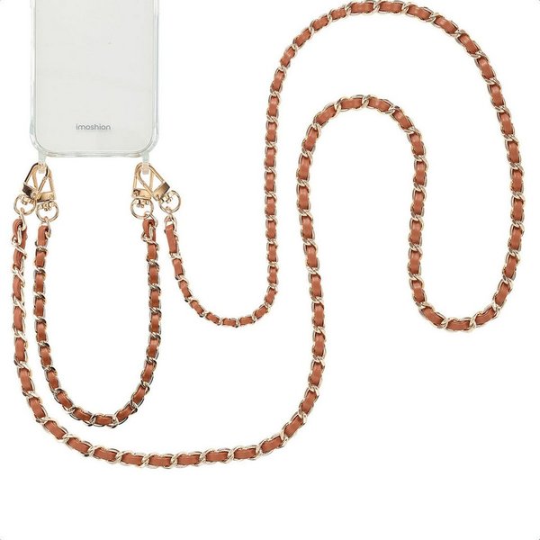 imoshion Smartphone-Tragegurt imoshion PU Leder Handyketten Set – Braun, (2-tlg)