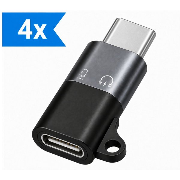PlugUp Lightning auf USB-C Adapter für iPhone, iPad, MacBook & AirPods USB-Adapter USB Typ C zu Lightning, Lightning zu USB-C Adapter für Audio, Laden, Datenübe
