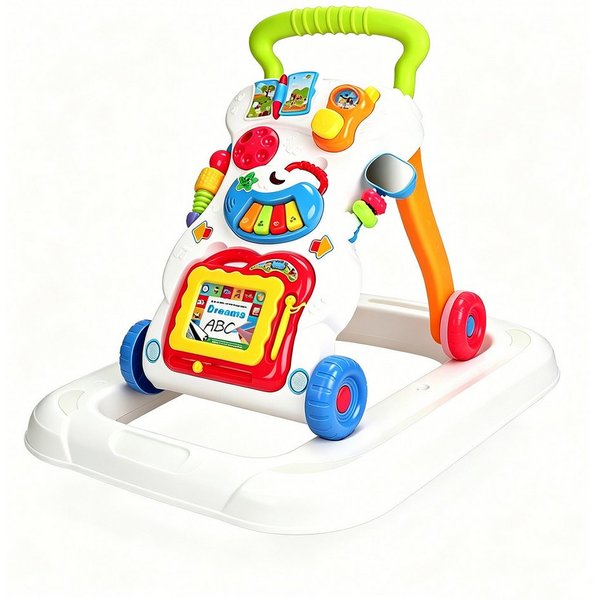 ibettertec Babywalker Lauflernwagen, Baby Walker Gehhilfe, Baby Laufwagen, Musik & Licht, (Kein Set, 1-tlg., Einzelprodukt, kein Set), Lauflernwagen mit Musik, 