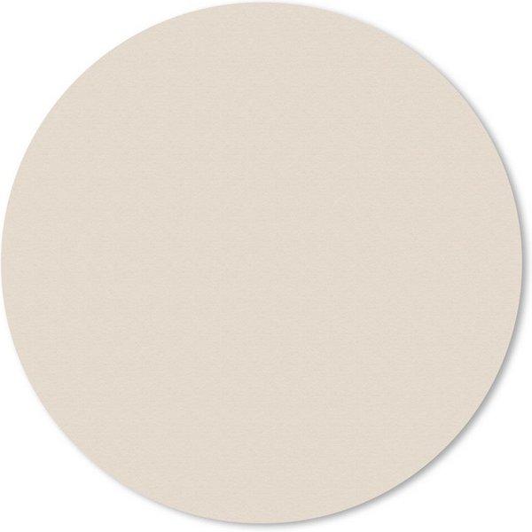 MuchoWow Mauspad Beige - Unifarben (1-St), Büro für Tastatur und Maus, Mousepad Gaming, Rund 20x20 cm