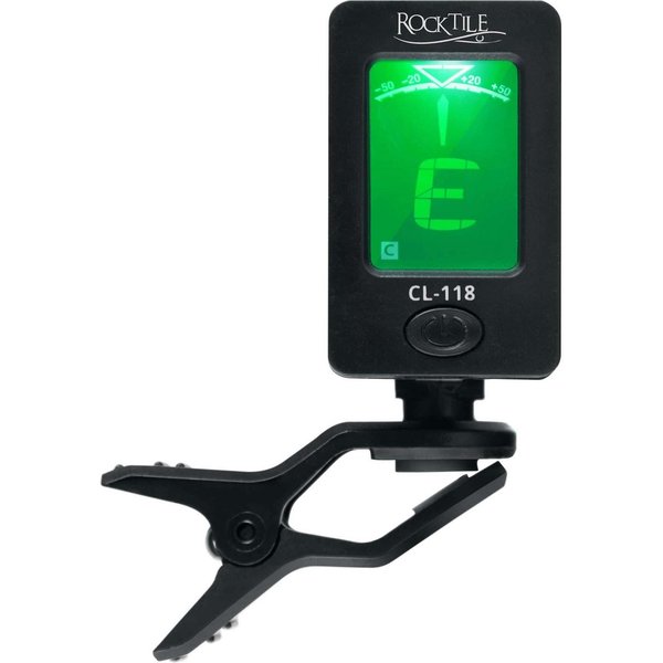 Rocktile Stimmgerät CL-118 Digital Chromatischer Clip Tuner, (1-tlg), Geeignet für Gitarre, Bass, Ukulele und Violine