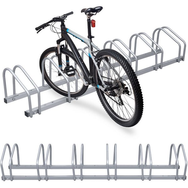 Clanmacy Fahrradständer Fahrradständer mit 6 Fahrräder 160cm Bodenständer Aufstellständer (1-St)