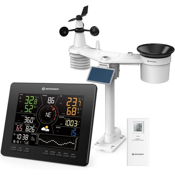 BRESSER BRESSER WLAN 4CAST MD Funk-Wetterstation 7-in-1 Funkwetterstation