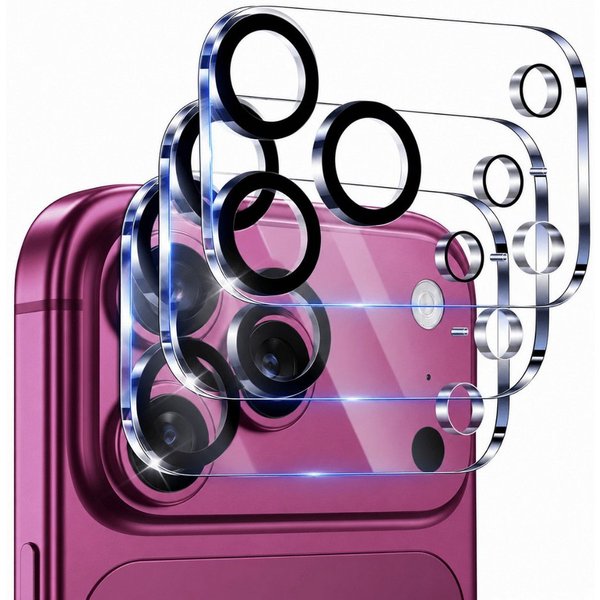 SmartUP Kameraschutzglas 3x Schutzglas für Apple iPhone 18 Pro Max Kamera Glas Linse Schutz 9H für Apple iPhone 18 Pro Max, 3 Stück, Rundumschutz, passgenaue Ve