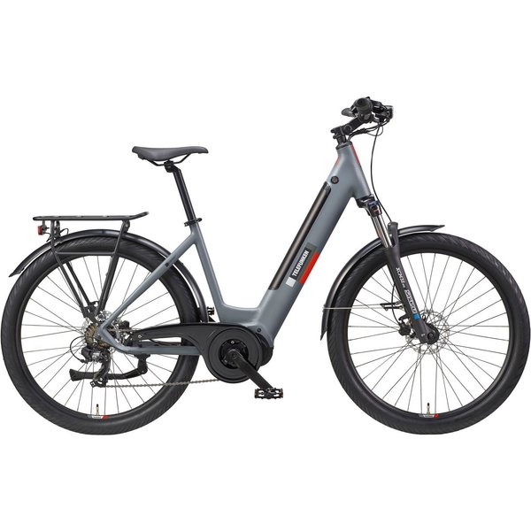 Telefunken E-Bike Cityrad SUV500, 7 Gang Shimano, Kettenschaltung, Mittelmotor, 468 Wh, (27,5 Zoll, Straßenzulassung, Scheibenbremsen), Pedelec, Elektrofahrrad 