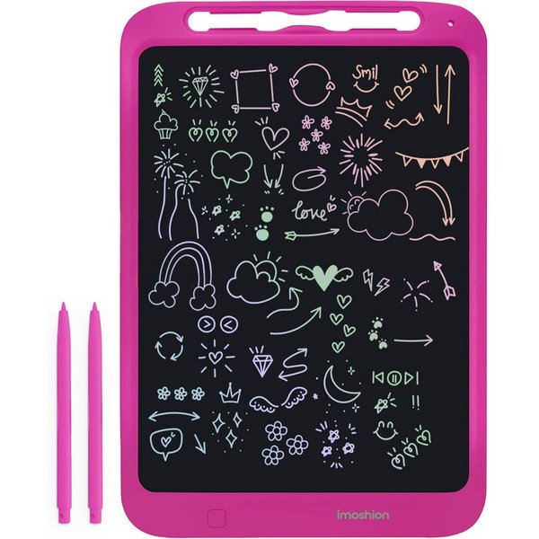 imoshion imoshion LCD-Zeichentablett für Kinder - Mit Farbbildschirm und 2 Stif Grafiktablett