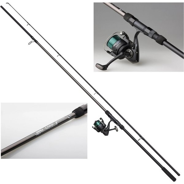 DAM Fishing Karpfenrute DAM SET Full Tech Carp Combo 6000FD - 2 Größen wählbar - Karpfenset, Modernes Design