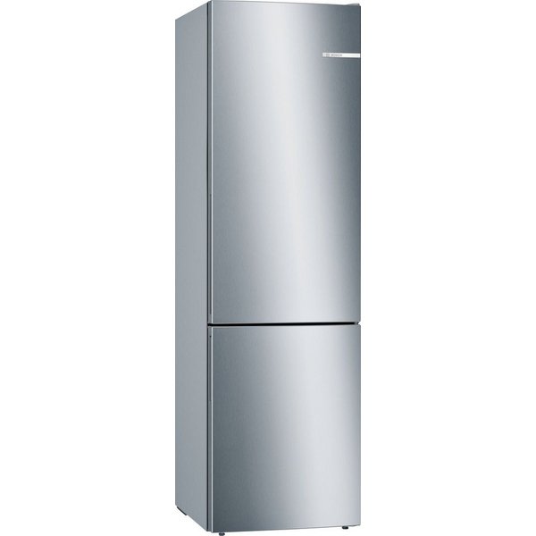 BOSCH Kühl-/Gefrierkombination Serie 6 KGE39ALCA, 201 cm hoch, 60 cm breit, Low Frost, VitaFresh Schublade, Big Box, LED-Licht, Super Kühlen