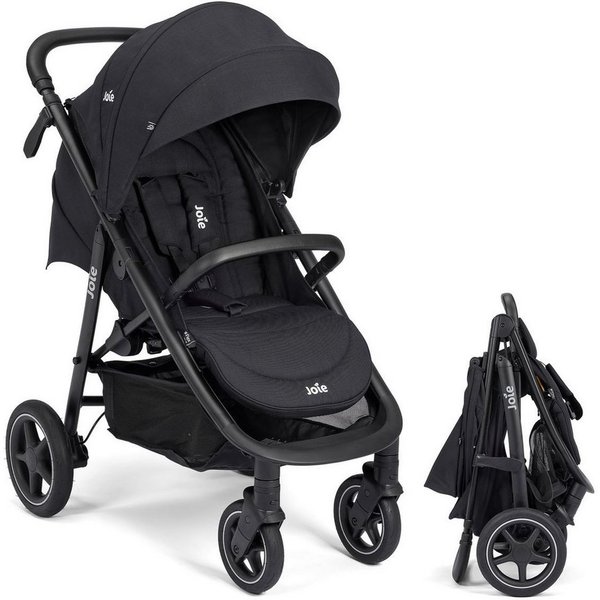 Joie Sport-Kinderwagen Mytrax Pro - Raven, Sportwagen bis 22 kg mit Liegefunktion & Regenschutz höhenverstellbar