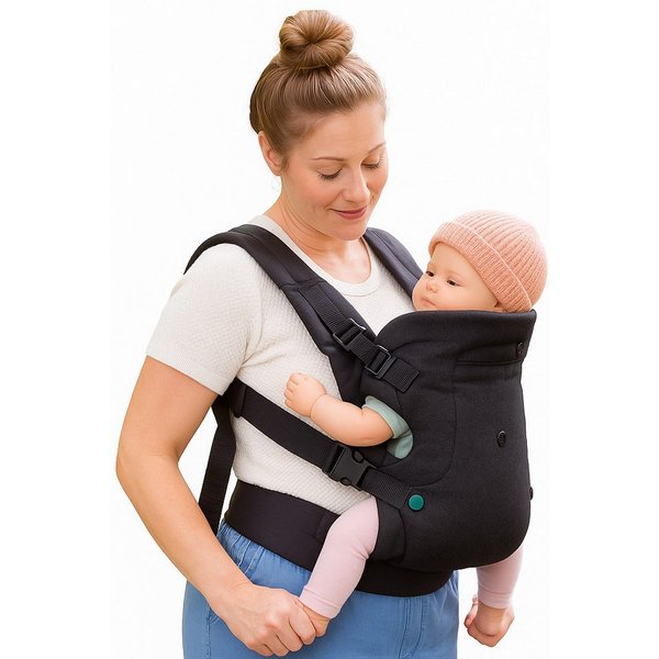 Fyrove Babytrage Babytrage 4-in-1 Trage-Ergonomisch für Neugeborene und ältere Babys, Babytrage,Marsupi Babytrage,Rookie Babytrage