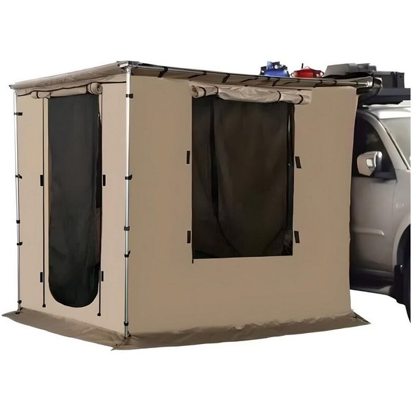 TZIpower Markisenvorzelt Khaki Automarkise/Zelt mit optionalem Vorzelt Autozelt 2 Größen
